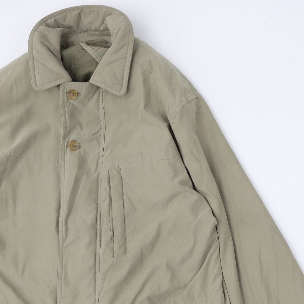 Bush Mens Beige   Jacket  Size 2XL  Button