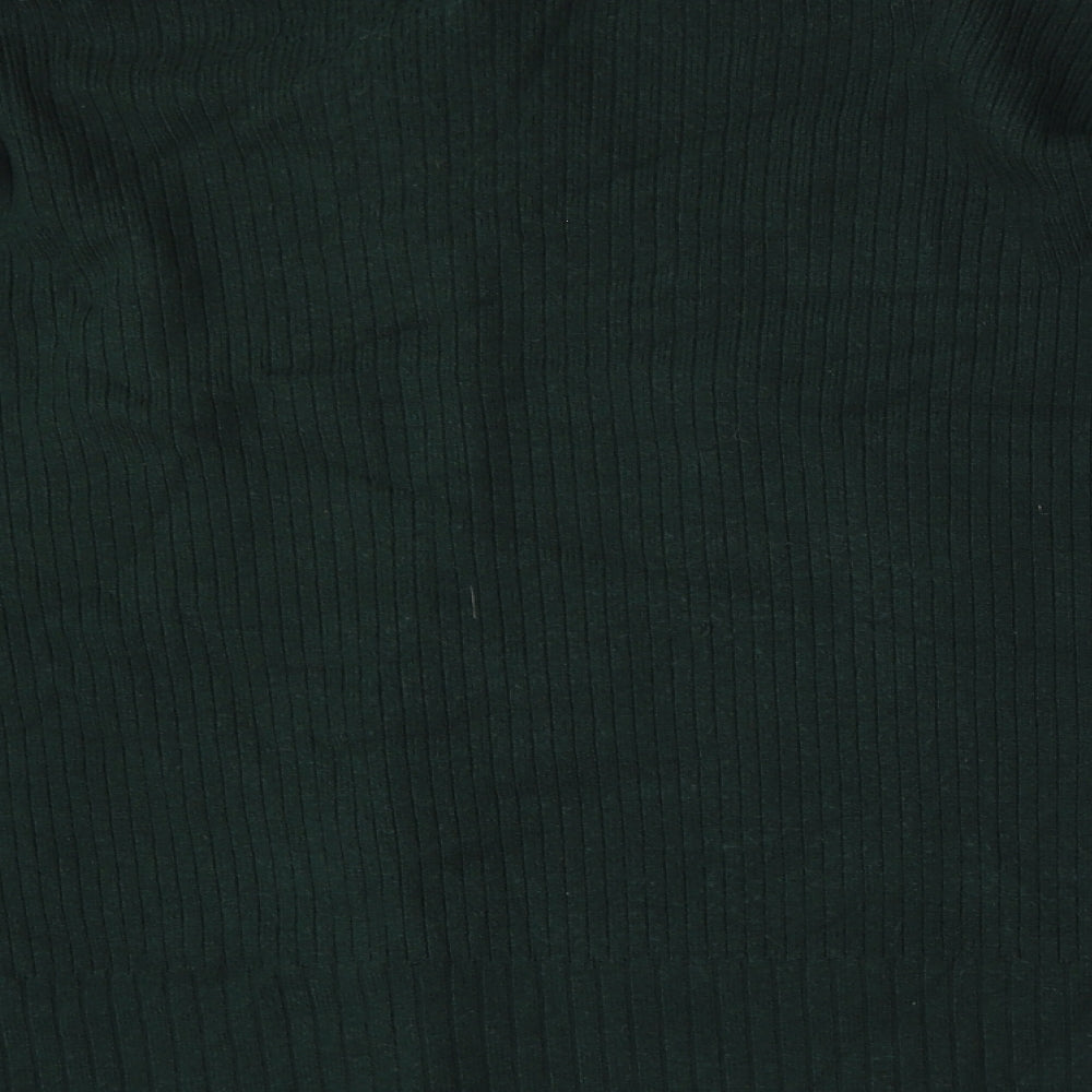 River Island Womens Green V-Neck  Viscose Pullover Jumper Size S