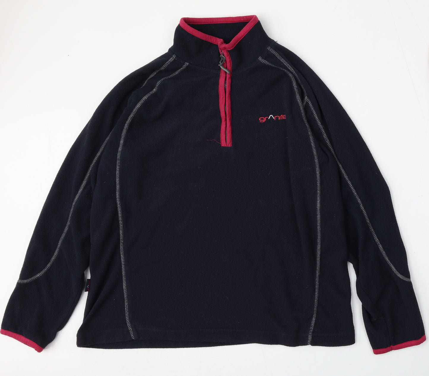 Granite Outdoors Womens Blue  Polyester Pullover Sweatshirt Size 12  Zip