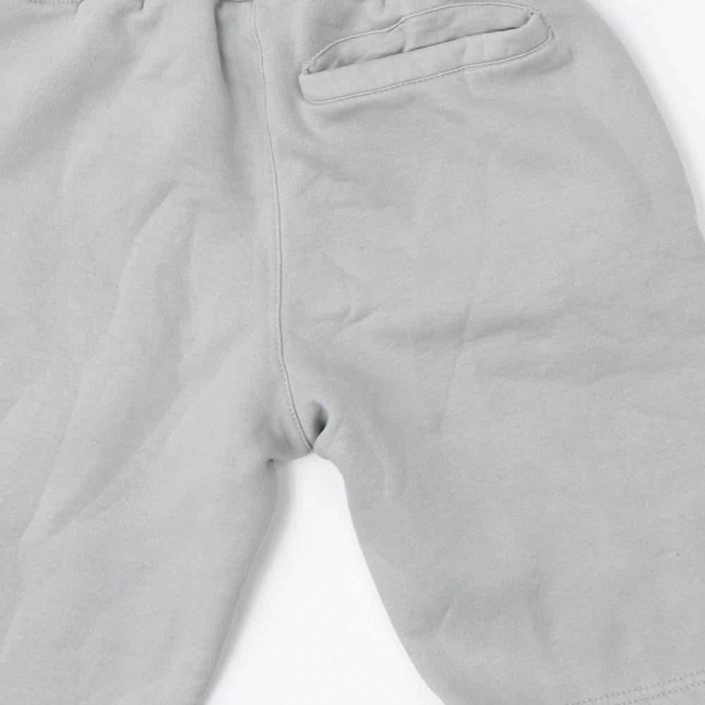 FC Fabric Mens Blue  Cotton Sweat Shorts Size XS L12 in Regular Tie