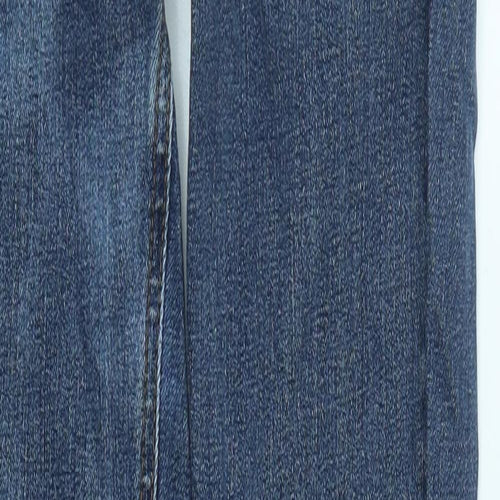 Inwear Mens Blue  Cotton Straight Jeans Size 27 in L30 in Regular Zip