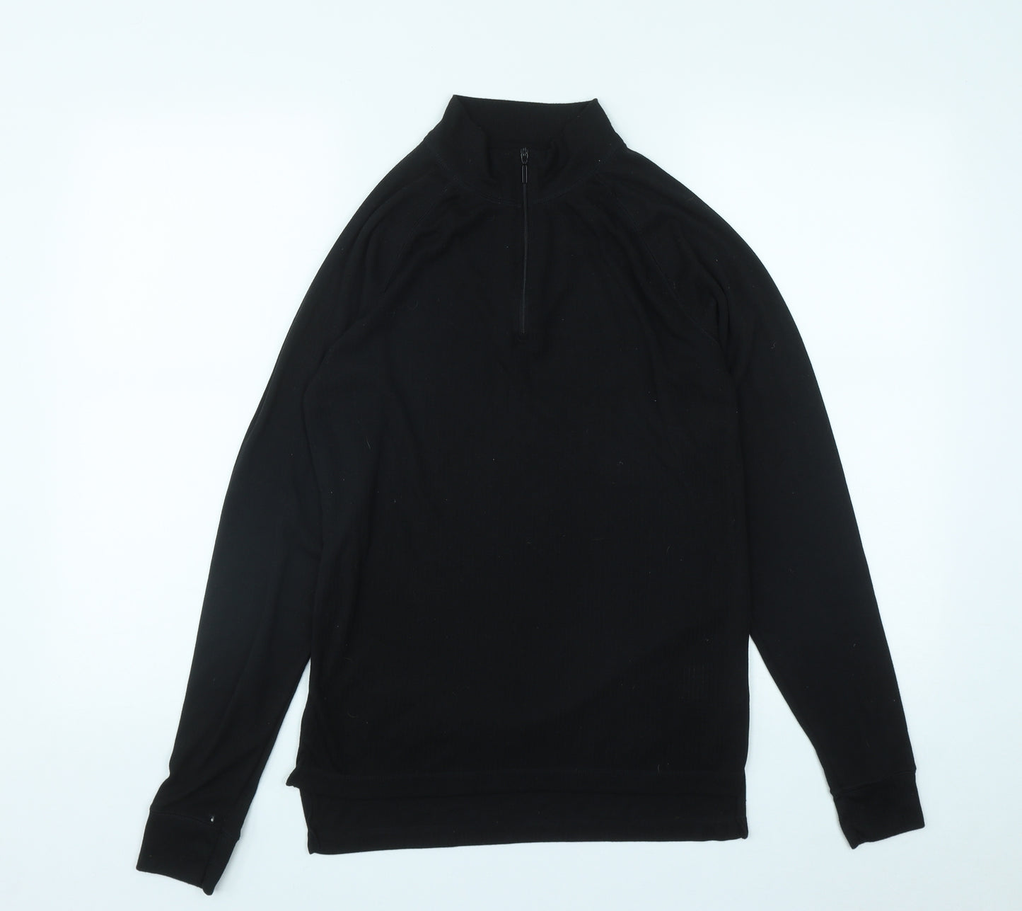 Parallel Mens Black  Polyester Pullover Sweatshirt Size S