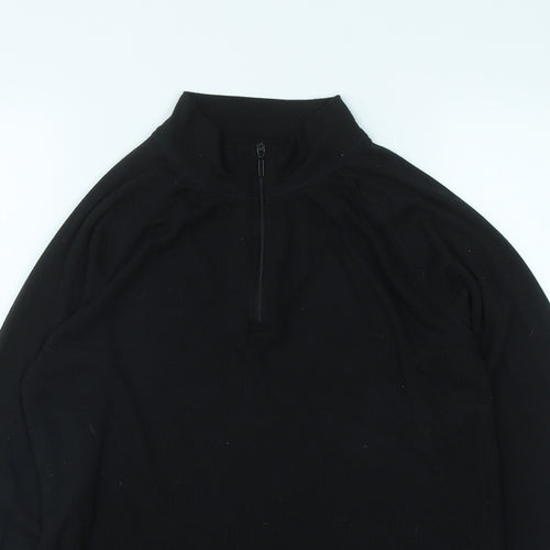 Parallel Mens Black  Polyester Pullover Sweatshirt Size S