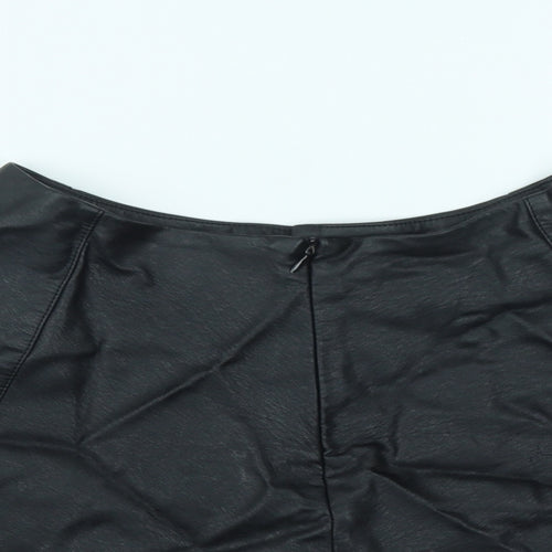 Primark Girls Black  Viscose Skater Skirt Size 13-14 Years  Regular Zip