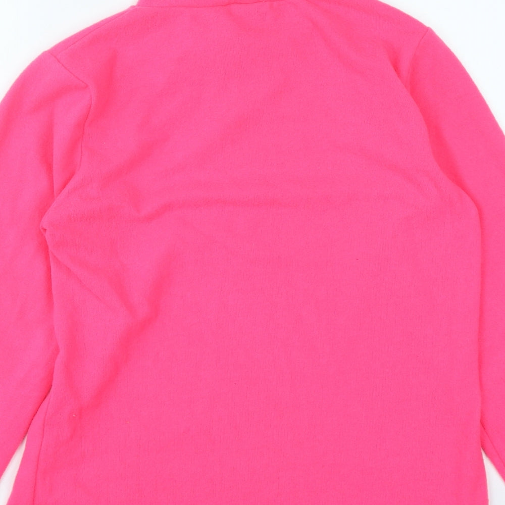 Savida Womens Pink Round Neck  Polyester Pullover Jumper Size L
