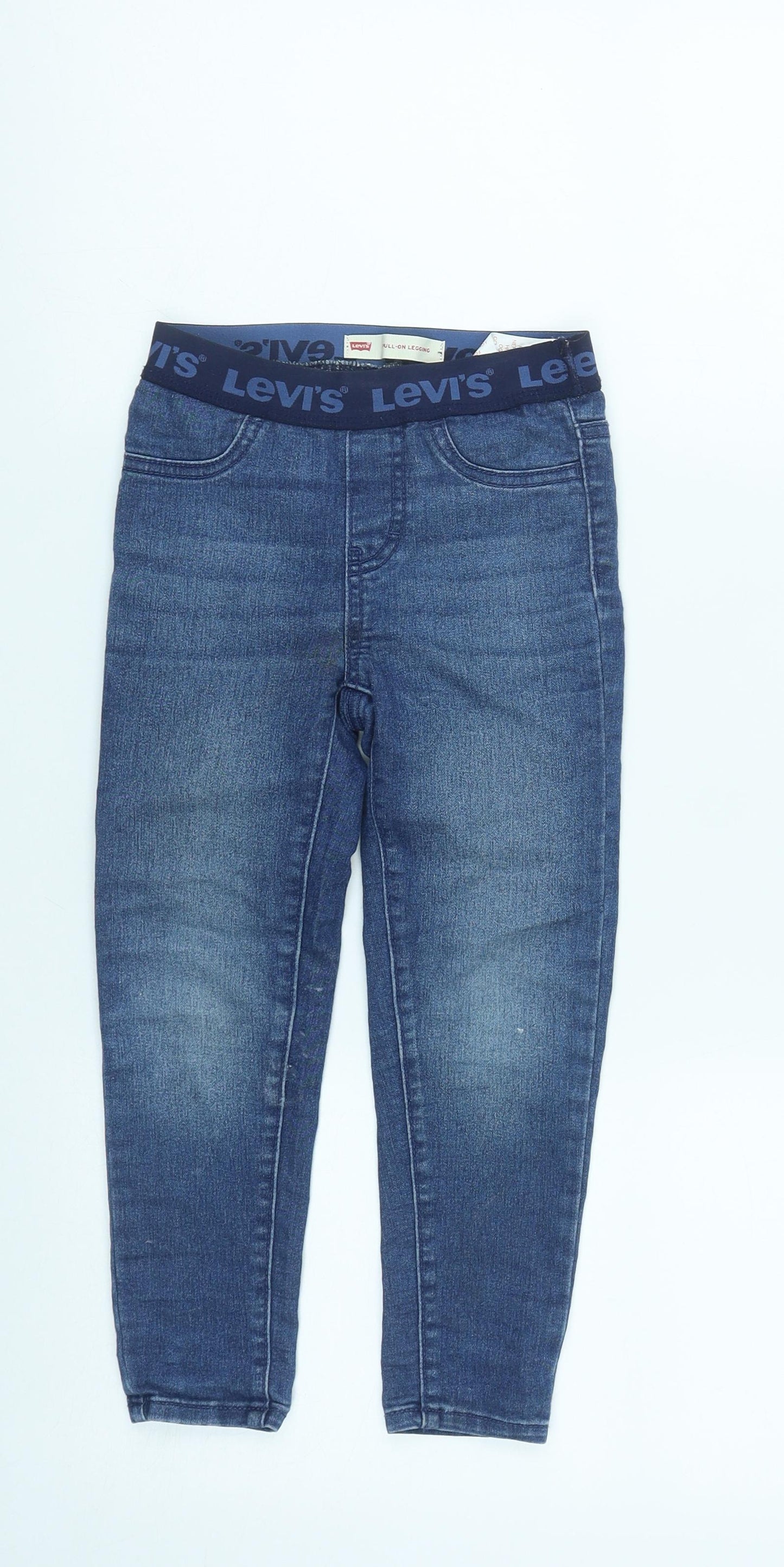 Levi's Boys Blue  Cotton Straight Jeans Size 4-5 Years  Regular