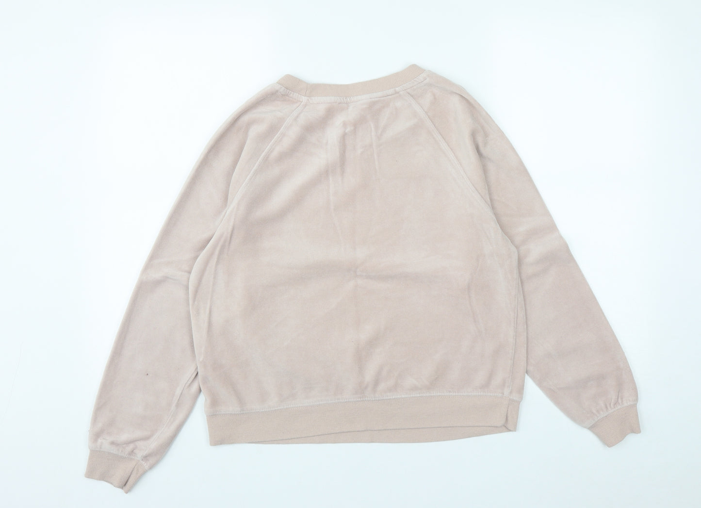 New Look Womens Pink Round Neck  Cotton Pullover Jumper Size 12