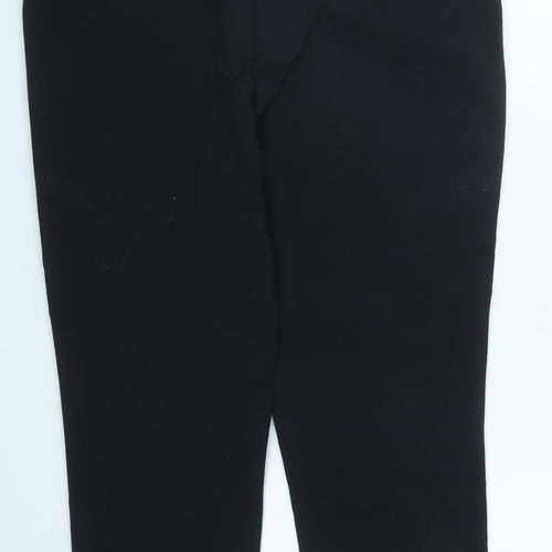 Warehouse Womens Black  Polyester Trousers  Size 14 L26 in Regular Zip