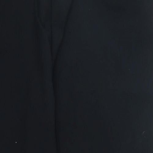 Warehouse Womens Black  Polyester Trousers  Size 14 L26 in Regular Zip
