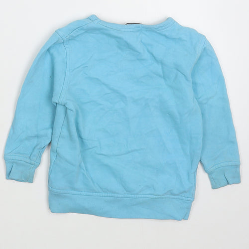 Geoge Boys Blue  Cotton Pullover Jumper Size 12-18 Months  Pullover