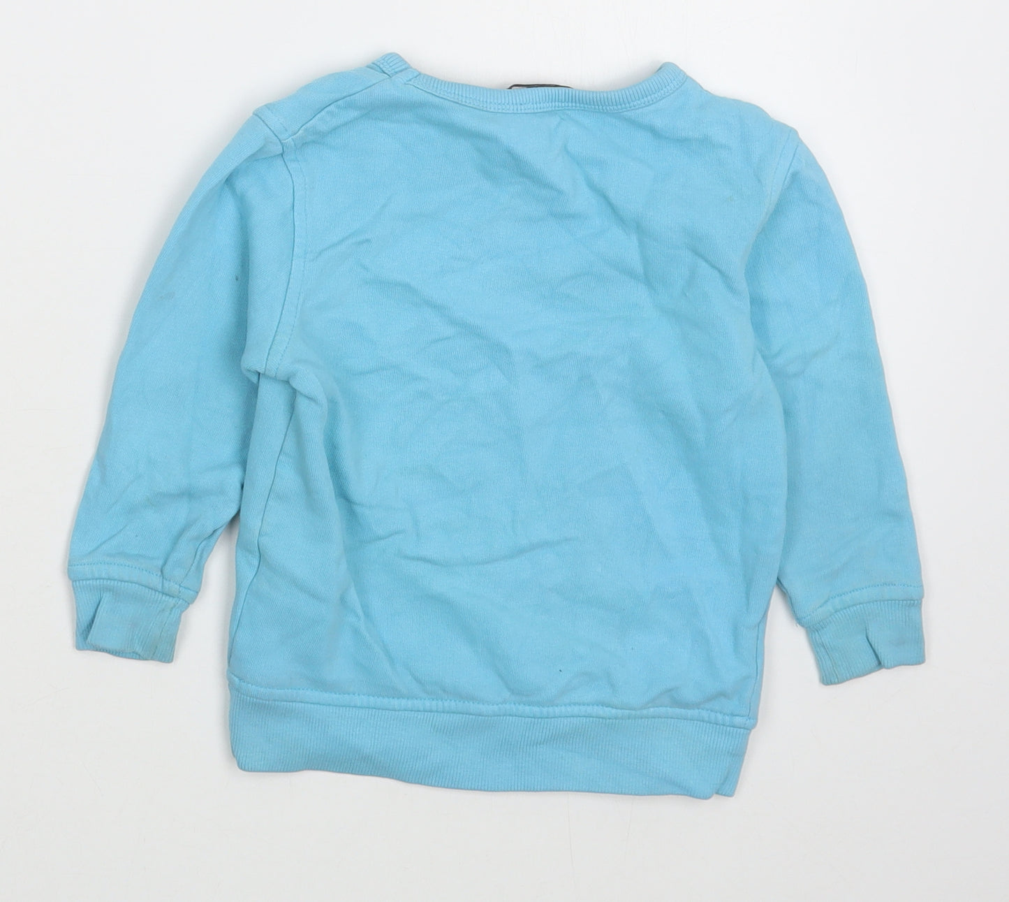 Geoge Boys Blue  Cotton Pullover Jumper Size 12-18 Months  Pullover