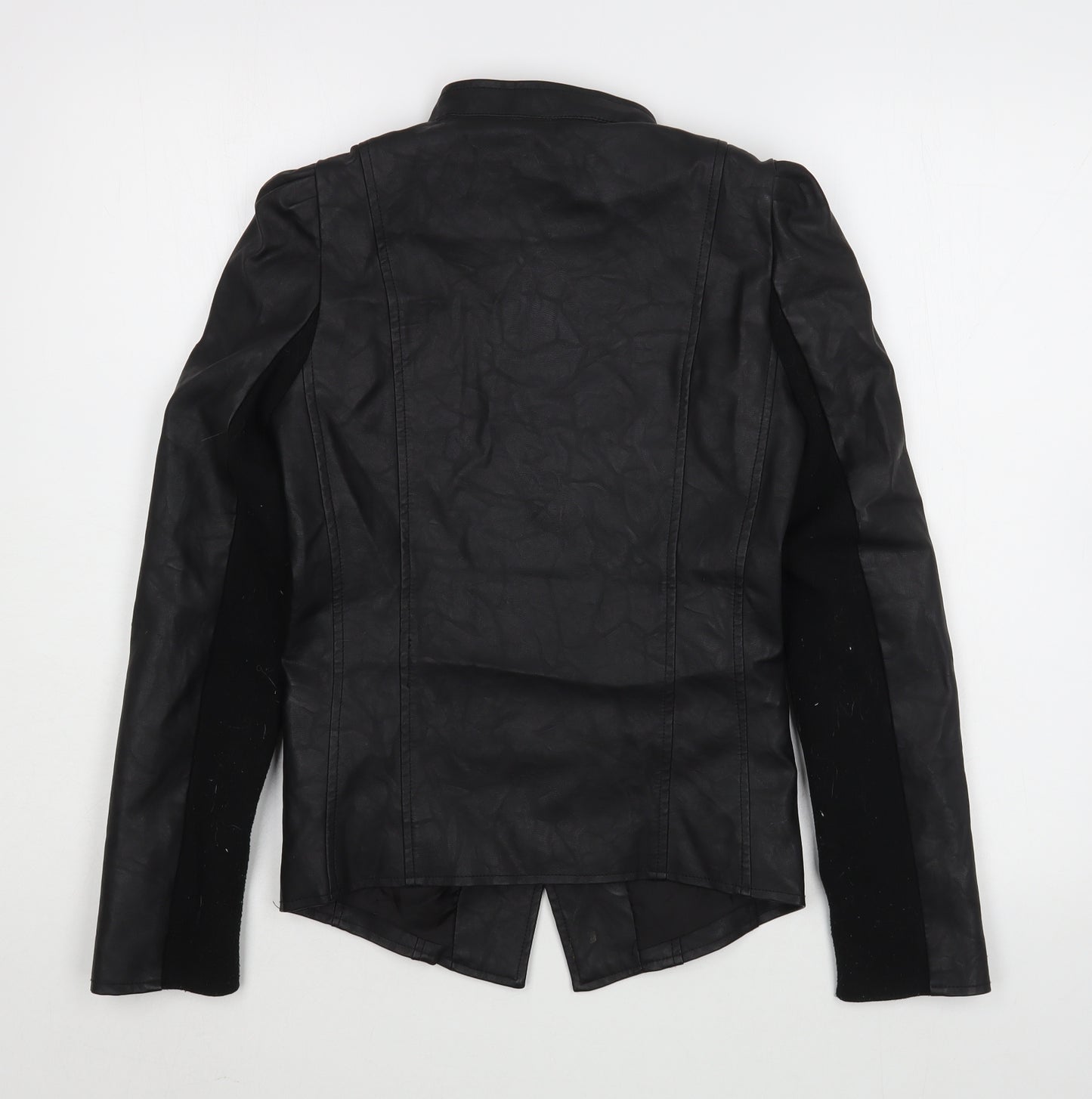 River Island Girls Black   Biker Jacket Size 11-12 Years