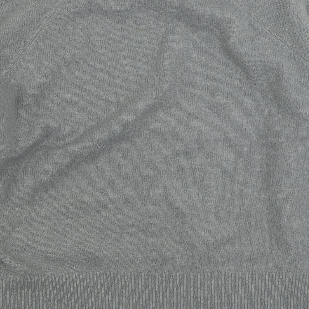 Preworn Womens Grey High Neck  Acrylic Pullover Jumper Size L