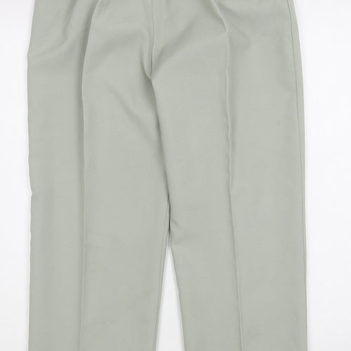 Sarah Hamilton Womens Green  Polyester Trousers  Size 14 L29 in Regular