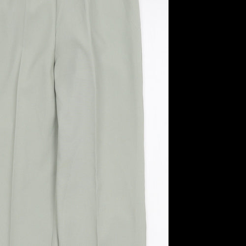 Sarah Hamilton Womens Green  Polyester Trousers  Size 14 L29 in Regular