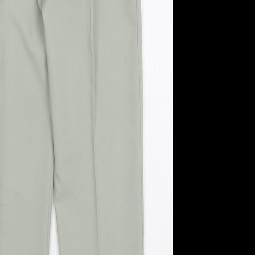 Sarah Hamilton Womens Green  Polyester Trousers  Size 14 L29 in Regular