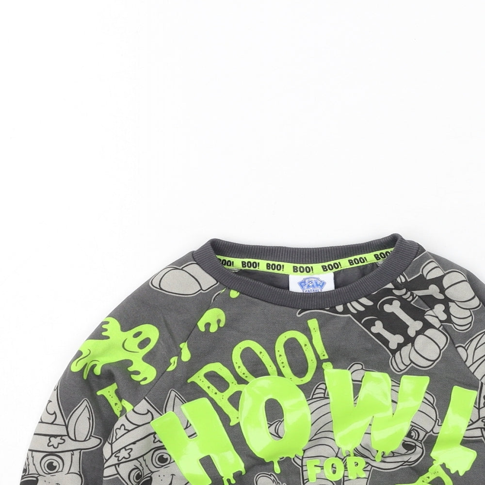 Preworn  Boys Multicoloured  Cotton Pullover Sweatshirt Size 2-3 Years   - Paw Patrol