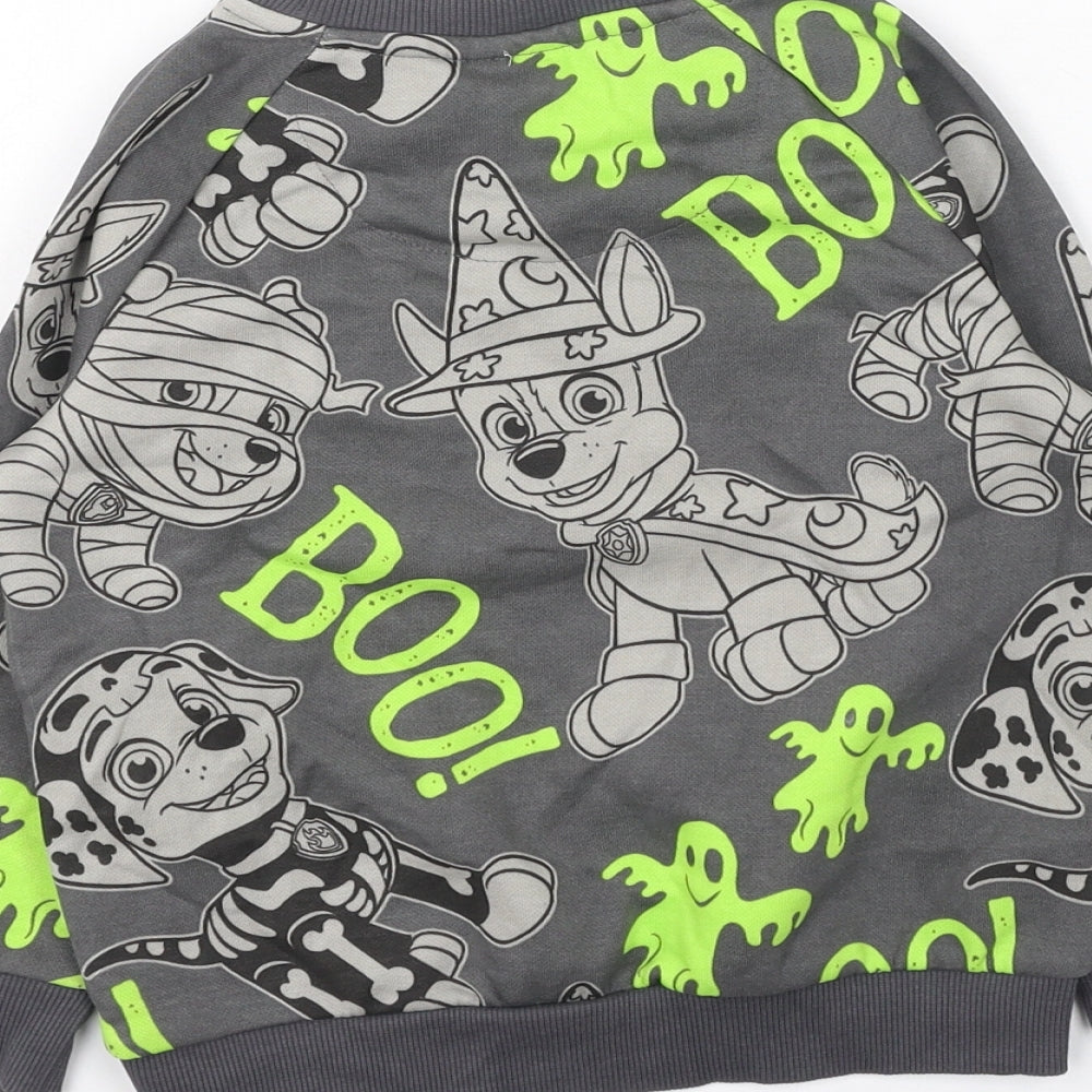 Preworn  Boys Multicoloured  Cotton Pullover Sweatshirt Size 2-3 Years   - Paw Patrol