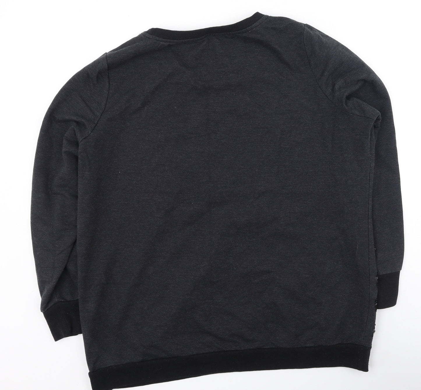 Marks and Spencer Womens Grey  Polyester Pullover Sweatshirt Size 20