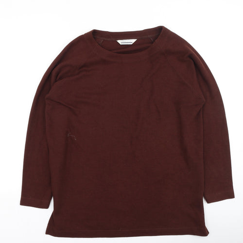 Instyle Womens Brown Round Neck  Polyester Pullover Jumper Size S