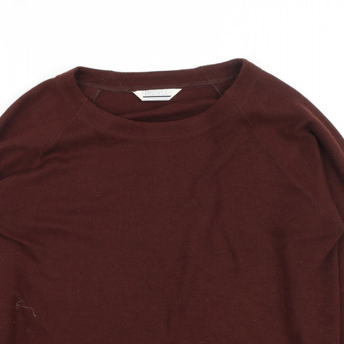 Instyle Womens Brown Round Neck  Polyester Pullover Jumper Size S