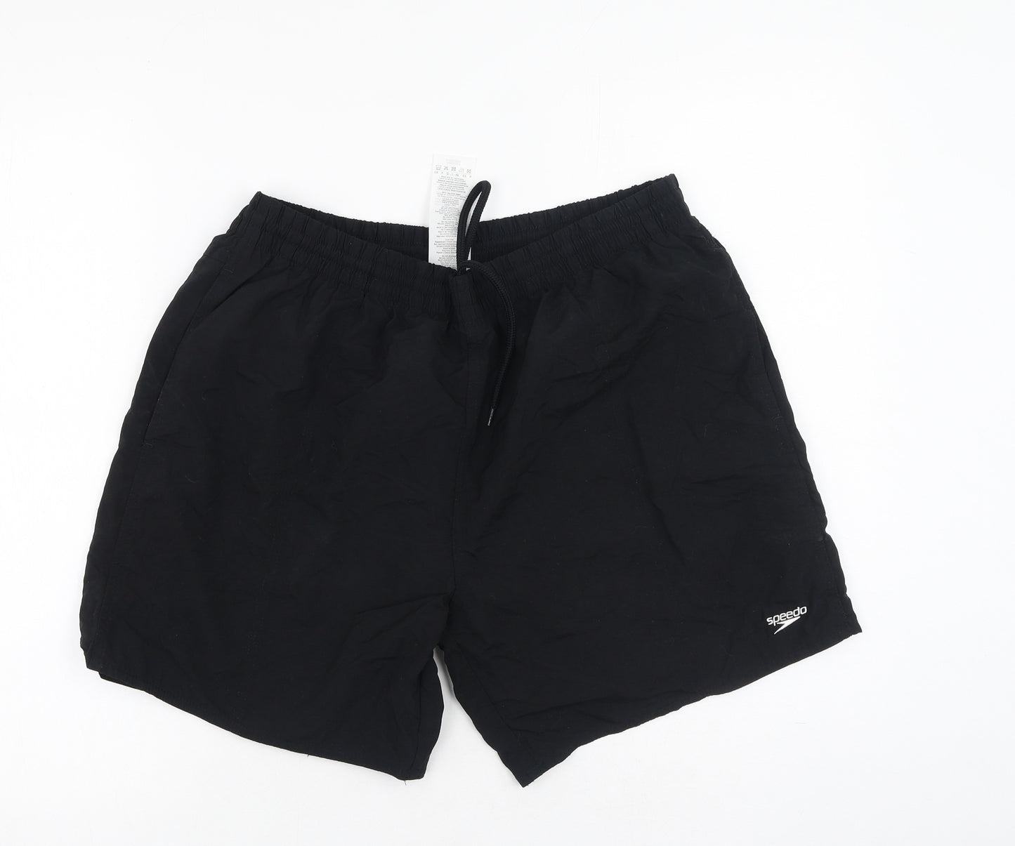 Speedo Mens Black  Nylon Sweat Shorts Size XL L6 in Regular