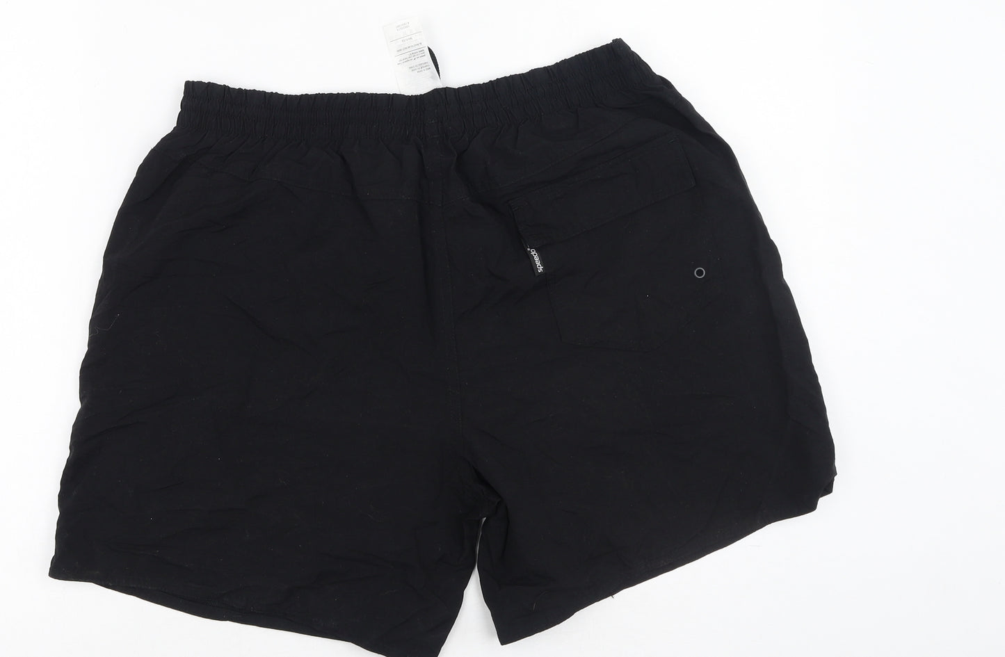 Speedo Mens Black  Nylon Sweat Shorts Size XL L6 in Regular