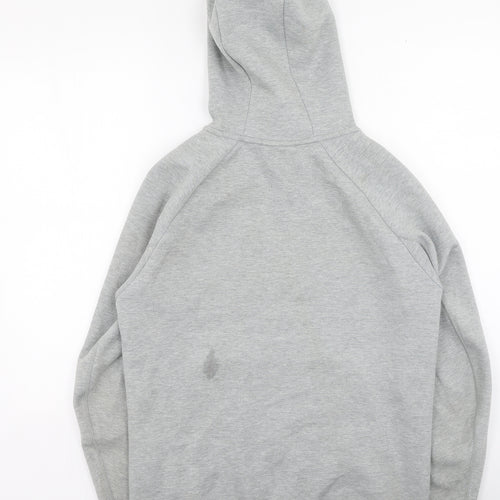 Nike Mens Grey Round Neck  Cotton Full Zip Jumper Size S