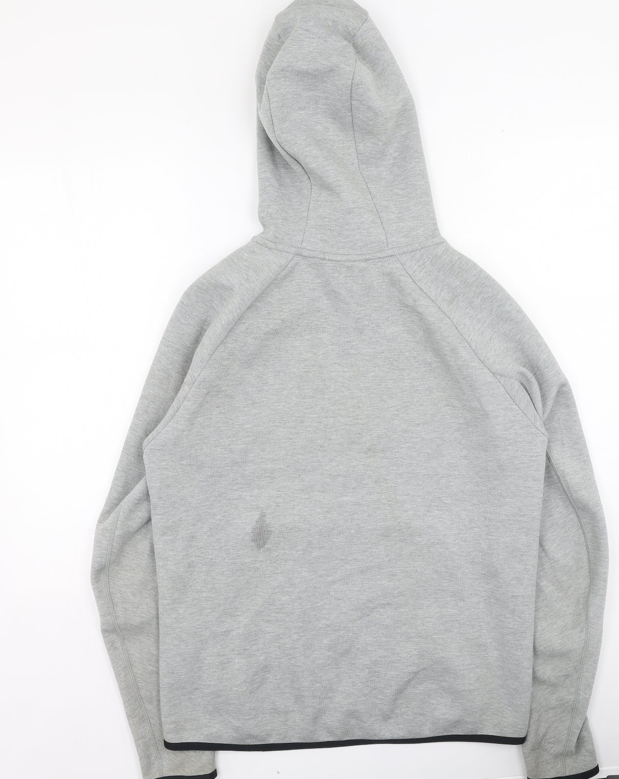 Nike Mens Grey Round Neck  Cotton Full Zip Jumper Size S