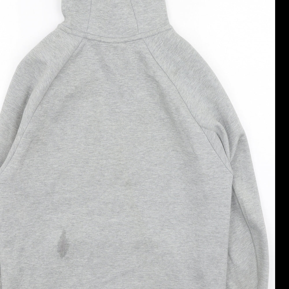 Nike Mens Grey Round Neck  Cotton Full Zip Jumper Size S