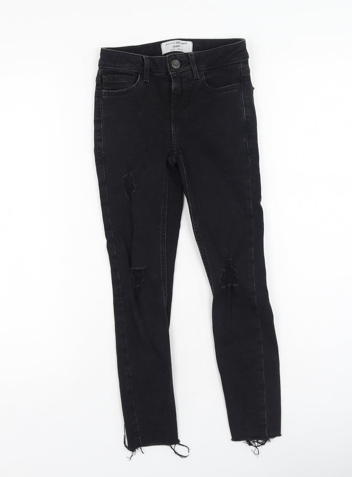 New Look Girls Black  Cotton Skinny Jeans Size 9 Months  Regular