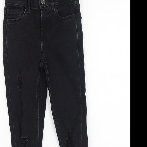 New Look Girls Black  Cotton Skinny Jeans Size 9 Months  Regular