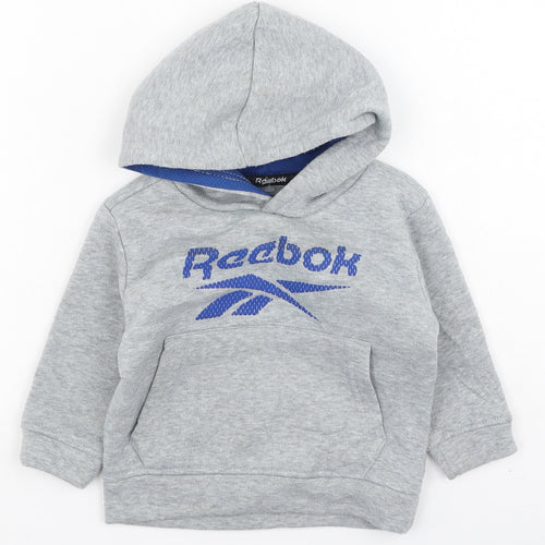 Reebok Baby Grey  Polyester Pullover Jumper Size 12-18 Months