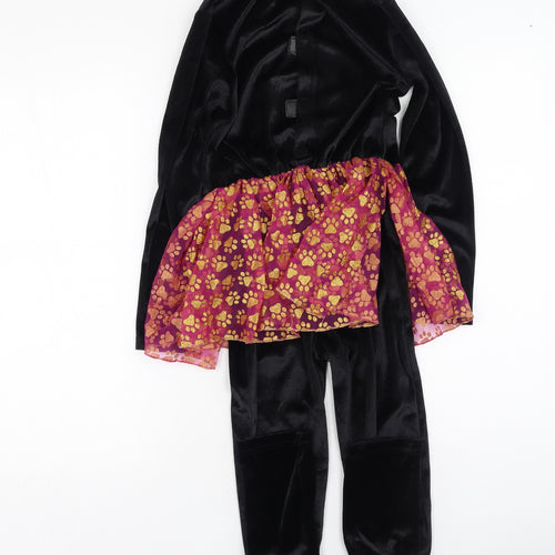 Preworn Girls Multicoloured  Polyester Jumpsuit One-Piece Size 9-10 Years   - fancy dress