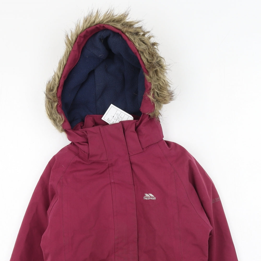 Trespass Girls Purple   Quilted Coatigan Size 5-6 Years