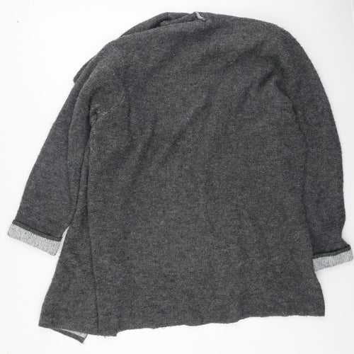 Alexia Womens Grey V-Neck  Acrylic Cardigan Jumper Size 20