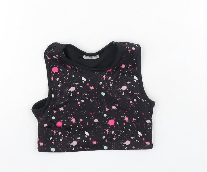 F&F Girls Multicoloured  Polyester Camisole Tank Size 5-6 Years Round Neck