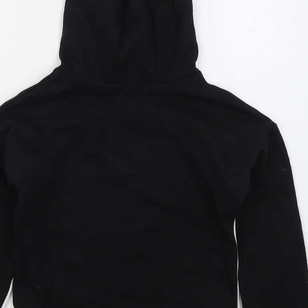 Primark Girls Black Colourblock Cotton Pullover Hoodie Size 8-9 Years  Pullover - Believe