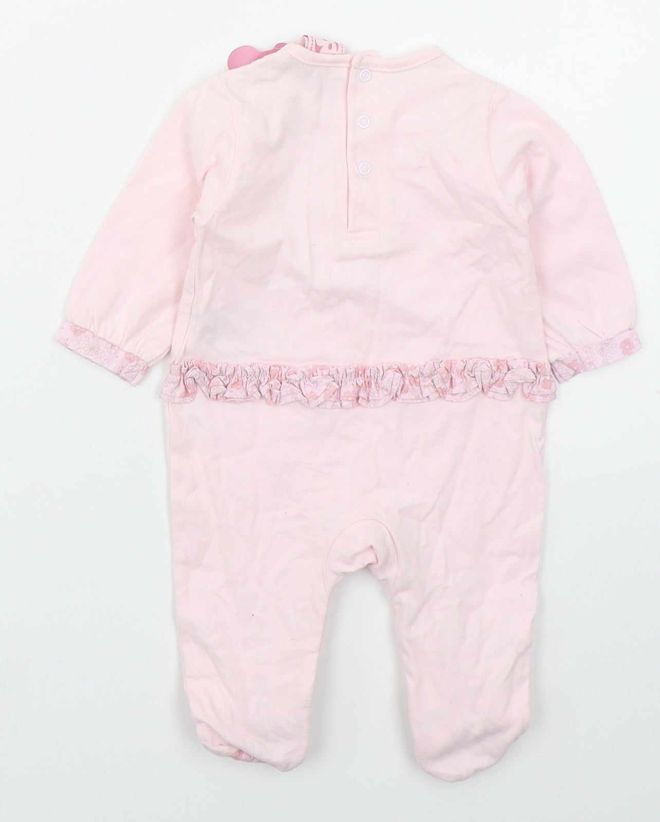 Zip Zap Girls Pink Solid Cotton Cami One Piece Size 0-3 Months  Button - Little Miss