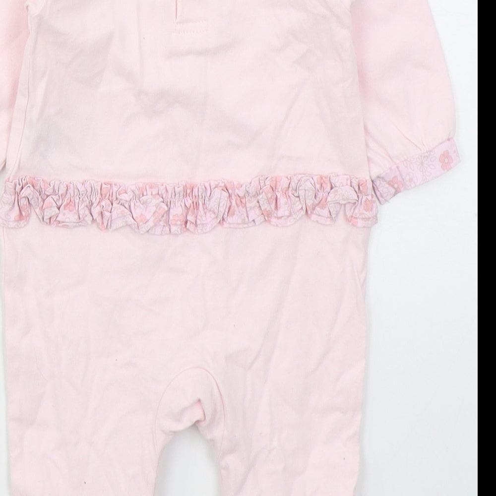 Zip Zap Girls Pink Solid Cotton Cami One Piece Size 0-3 Months  Button - Little Miss