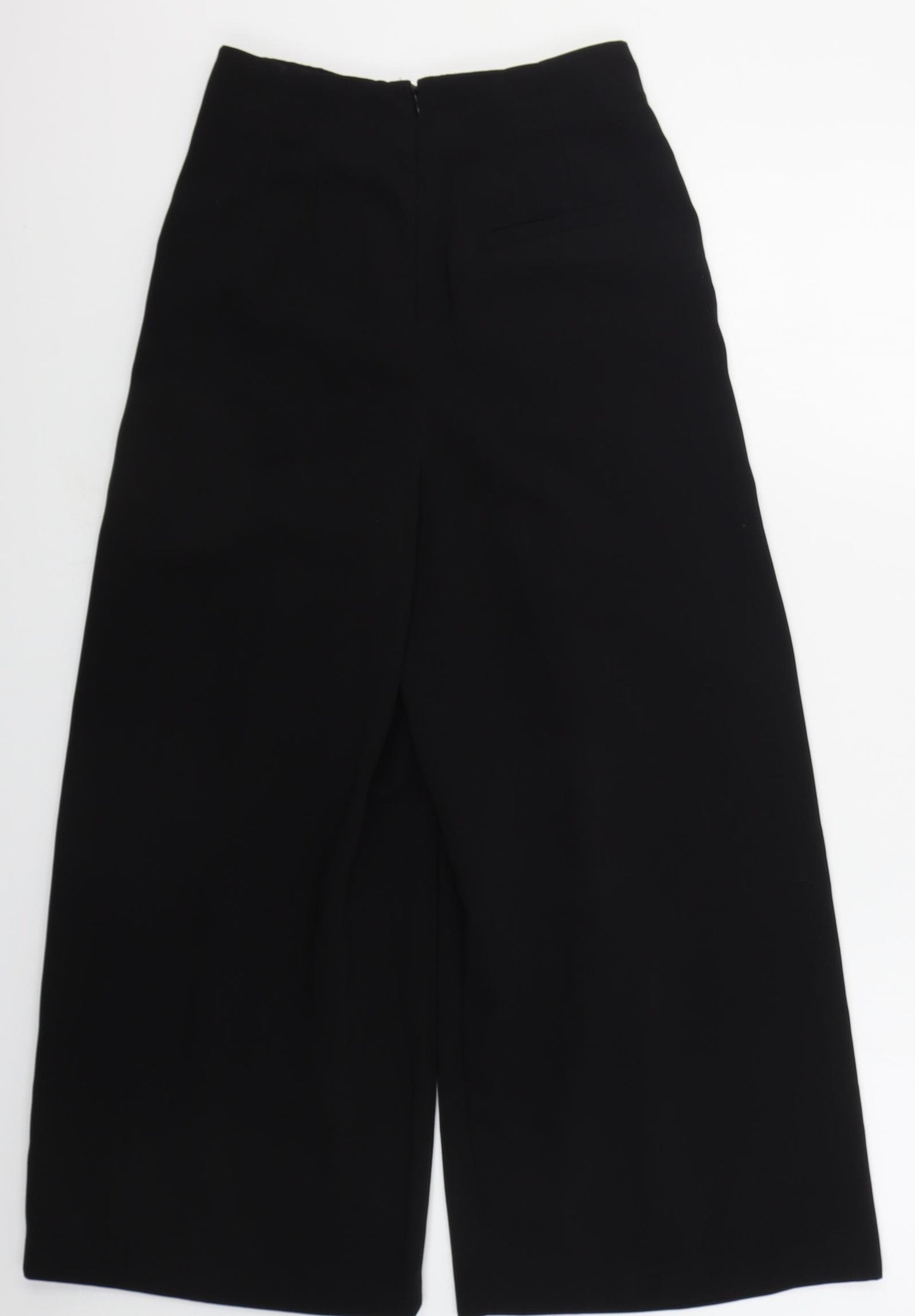 Topshop Womens Black  Polyester Trousers  Size 4 L22 in Regular Zip
