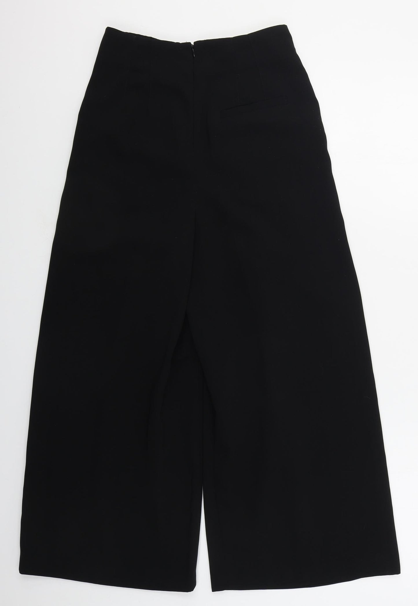 Topshop Womens Black  Polyester Trousers  Size 4 L22 in Regular Zip