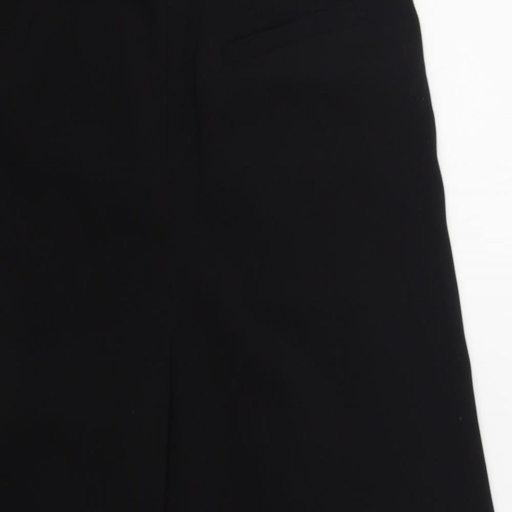 Topshop Womens Black  Polyester Trousers  Size 4 L22 in Regular Zip