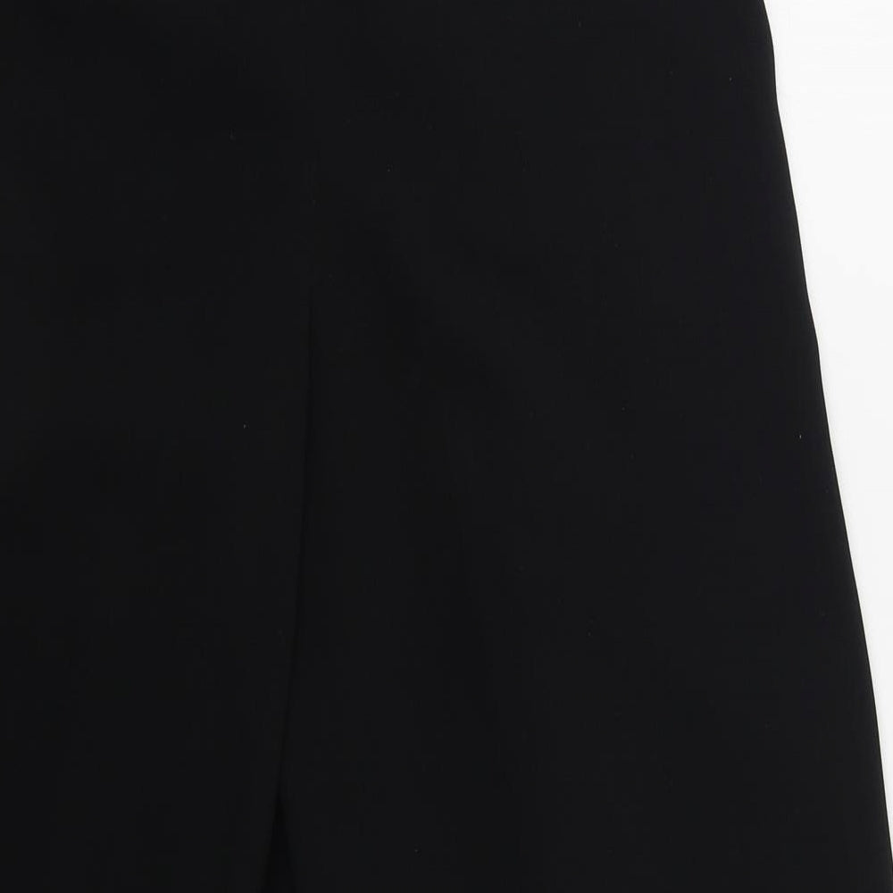 Topshop Womens Black  Polyester Trousers  Size 4 L22 in Regular Zip