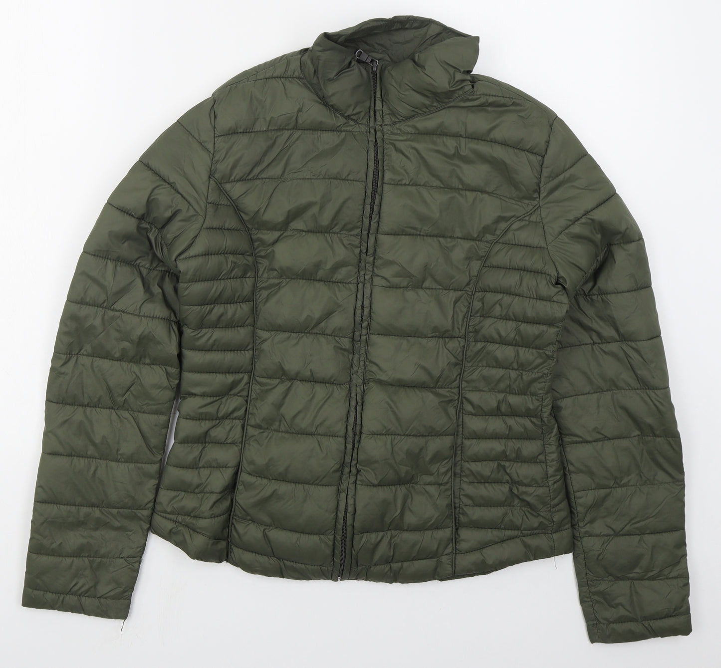 Atmosphere Womens Green   Quilted Coat Size 6  Zip