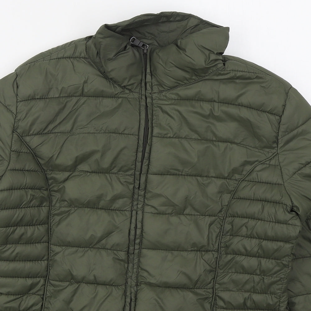 Atmosphere Womens Green   Quilted Coat Size 6  Zip