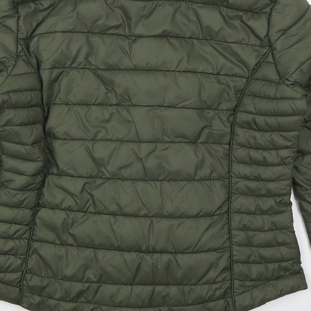 Atmosphere Womens Green   Quilted Coat Size 6  Zip