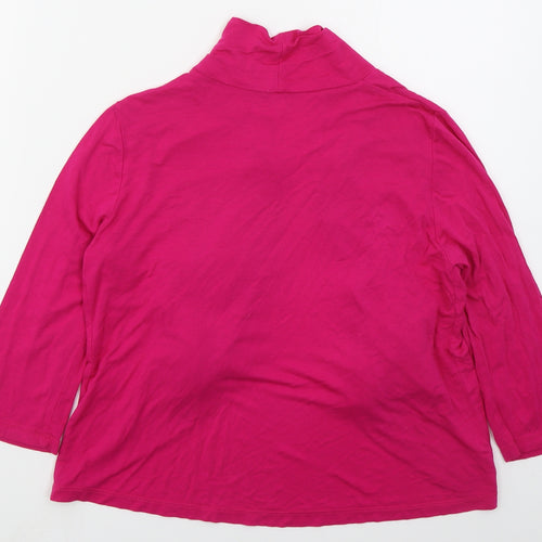 George Womens Pink V-Neck  Viscose Cardigan Jumper Size 12