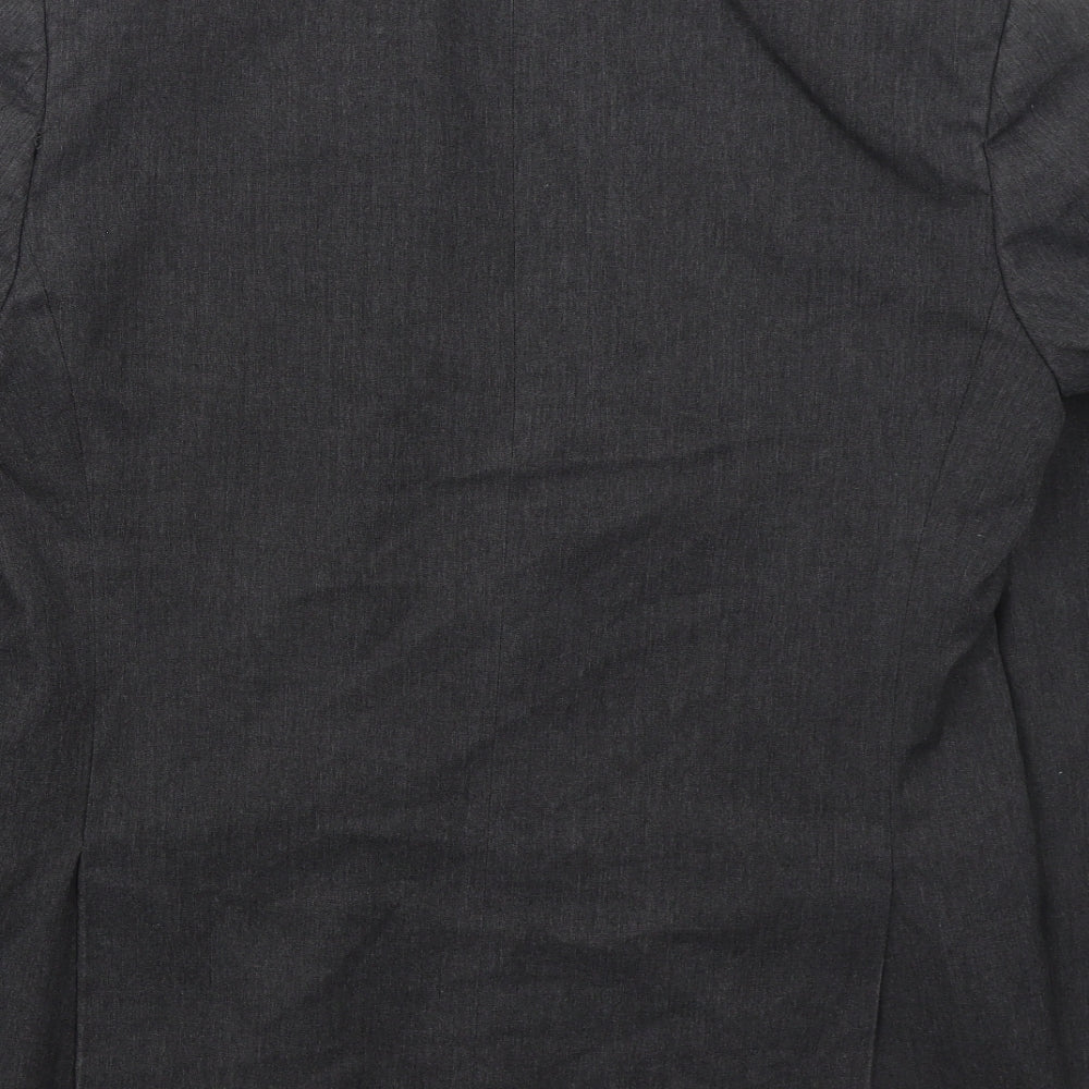 Marks and Spencer Mens Grey  Polyester Jacket Suit Jacket Size 40