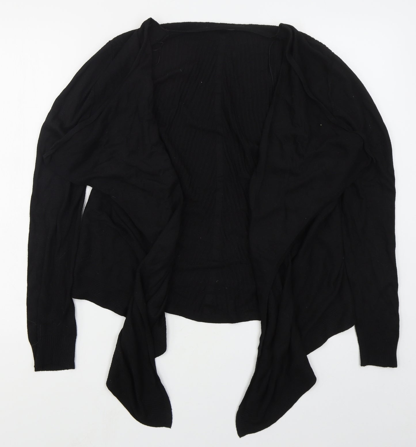 George Womens Black V-Neck  Polyester Cardigan Jumper Size 18